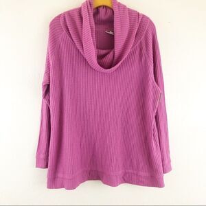 Caslon Turtleneck pink sweater size 1X